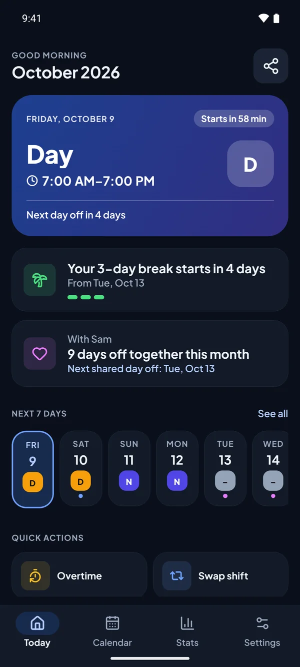 Ocean theme, dark